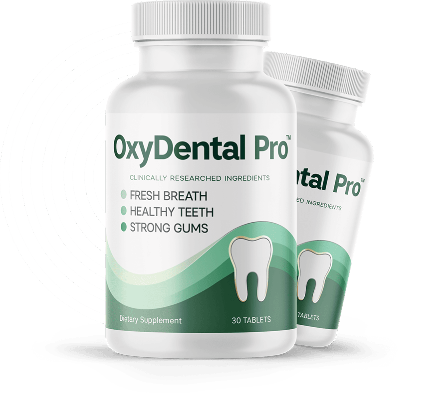 OxyDental Pro soft tablet dental supplement bottles