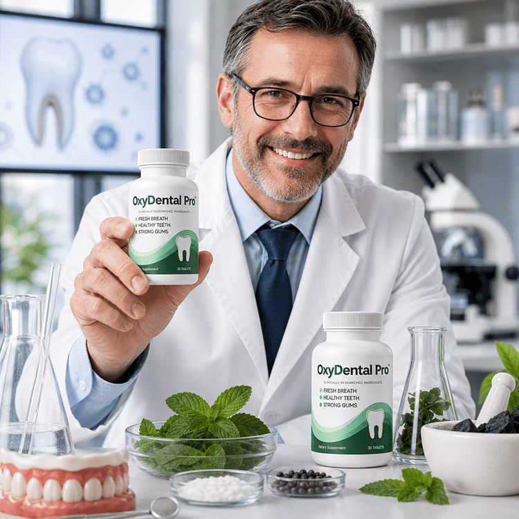 OxyDental Pro supplement bottles showing the complete package